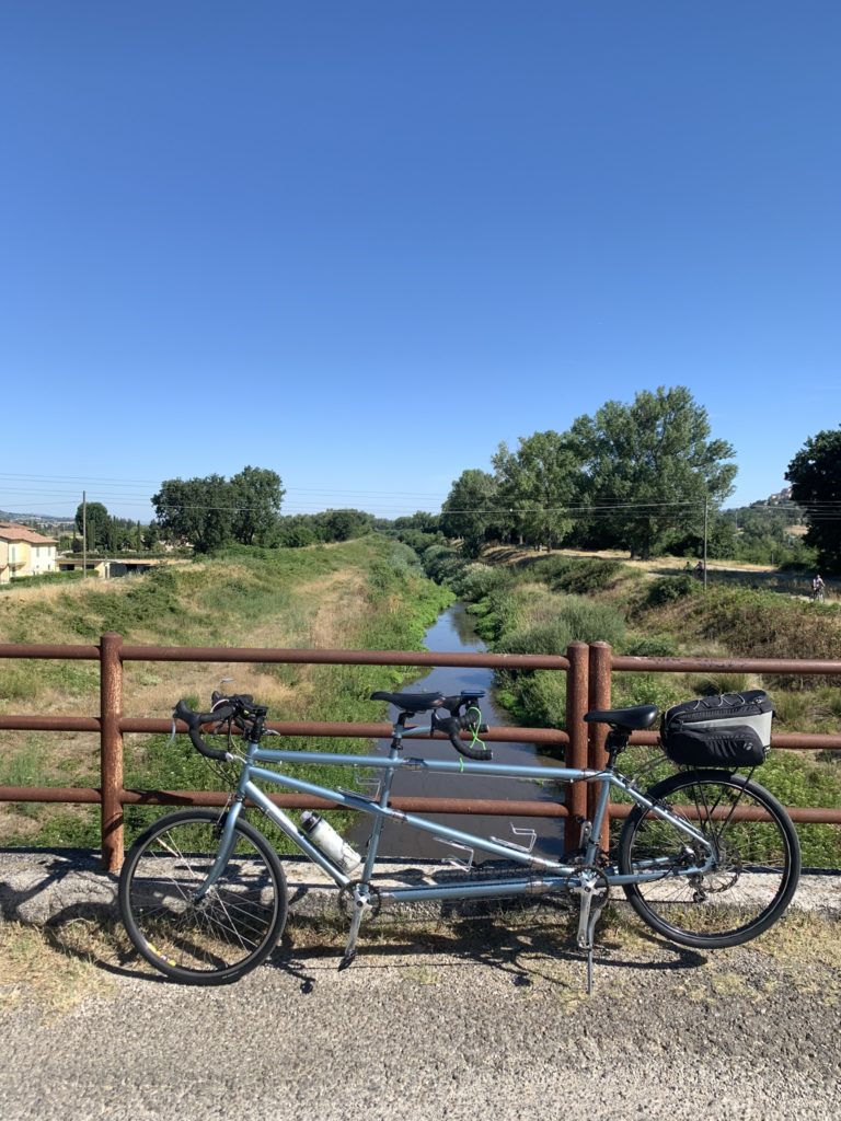 On the bicycle trail near Foligno